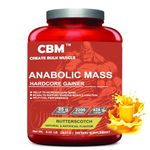 ANABOLIC MASS GAINER FOR WEIGHT GAIN (BUTTERSCOTCH 3KG) Pack of 1, POWDER