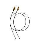 INVENTO 2PCS 10cm long Mini PCI U.FL to SMA Female Connector Antenna WiFi Pigtail Cable IPX to SMA Extension - Black