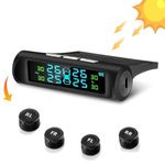 Skyshop® C240 Pro (Voice Alert) External USB/Solar (TPMS) (Car Tyre Pressure Monitoring System) Pressure & Temperature Display