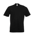 Fruit of the Loom Men's Short-Sleeved T-Shirt - Black - XXL