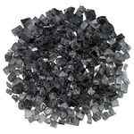 American Fireglass 10-Pound Reflective Fire Glass with Fireplace Glass and Fire Pit Glass, 1/2-Inch, Gray