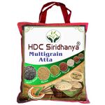 HDC Siridhanya Multigrain Atta | Natural 7 Grain Millet Flour Blend – High Protein & Low GI Healthy Atta for Diabetic & Fitness Diet | Unpolished Pure Mix Flour (2.7kg)