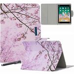 7 inch Tablet Case, Newshine Stand Folio Universal Protective Cover for Galaxy Tab, Kindle Fire 7, RCA Voyager, Huawei, Google and Other 6.5"-7.5" Tablet, with Card/Cash Pocket - Cherry Blossom