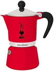 Bialetti 4962 AINBOWCoffee Maker, 3 CUP, Red, CM953