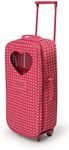 Badger Basket Toy Doll Travel Trolley and Carrier with Bed and Bedding for 18 inch Dolls - Pink/Star