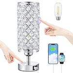 Crystal Touch Lamp with Touch Contr