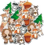 Woodland Animals Stickers, Willife Vinyl Decals, Case, Phone, Laptop, Computer, Water Bottles, Luggage, Gift Bag Forest Aniamls Party Favors