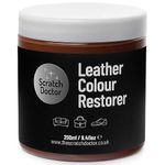 Scratch Doctor Leather Colour Restorer Recolouring Balm Repair Treatment for Faded & Worn Absorbent Leather Furniture, Sofas, Chairs (Medium Brown, 250ml)