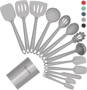 Coukre Silicone Kitchen Cooking Utensils Set, Heat Resistant, 14-Piece