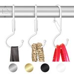 Blau Marité 6 Purse Hanger for Closet. Tote Hanger. S-Shaped Hooks S Hooks Twist Design. Anti Drop S-Shaped Hook for Hanging Handbags with Safety Buckle to Prevent Falls. Heavy Duty. (White, Twisted)