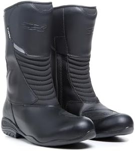 TCX Lady Aura Plus Waterproof Motorcycle Boots, Black, Size 39