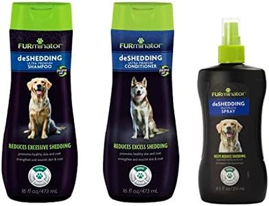 FURminator deShedding Kit, deShedding Shampoo, deShedding Conditioner, deShedding Waterless Spray, for Dogs, 40.5 oz (Set of 3)