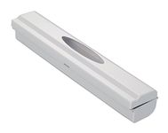 Wenko 86674100 foil dispenser Perfect Cutter, Acrylonitrile Butadiene Styrene (ABS), light grey, 6.7 x 38 x 5.2 cm,86676900