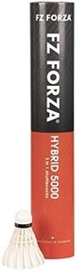 FZ Forza Hybrid 5000 Volant Badminton Hybride Naturel et Nylon innovant Blanc 39 x 7 x 7 cm