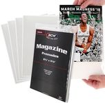 BCW Magazine Premade Non-Resealable Bags and Boards | Standard Size 8 ¾" x 11⅛" | Pre-Loaded Boards in Magazine Sleeve Protectors | Ideal for Packaging and Protecting Magazines (25, Non-Resealable)