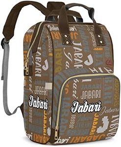 ZAACUSTOM Custom Name Boy Baby Bags, Nylon Personalized Diaper Bag Backpack for Baby Boy Mom, Large Capacity, Waterproof, Multifunctional, Adjustable Shoulder Straps