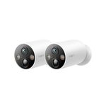 Tapo TP-Link C425 Pack of 2 Wire-Free Indoor/Outdoor 2K QHD 4MP 1440p Battery Powered Smart Security Camera, Starlight Color Night Vision, Person/Pet/Vehicle Detection