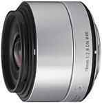 Sigma 440S963 19mm f/2.8 DN Silver Art Lens for Micro Four Thirds, Black