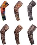 6 Sets Sleeve Nylon Arm Dress Fake Tattoo Fancy Cuff Costume Stocking Stretch