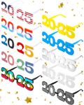 Riceshoot 10 Pcs 2025 Graduation Glasses Plastic Glasses 2025 Props Eyeglasses for Graduation Party Favors