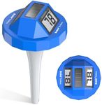 BaldrTherm Pool Thermometer Swimming Floating, Digital Water Thermometer Sensor, 2026 New Upgrade | Solar Powered | Easy Read | Anti-Fog, for Hot Tub, Spa & Ice Bath (Blue)