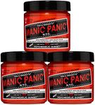 MANIC PANIC Psychedelic Sunset Hair Dye - Classic High Voltage - (3PK) Semi Permanent Hair Color - Radiant, Fiery Orange Shade - Vegan, PPD & Ammonia Free for Hair Coloring on Men & Women