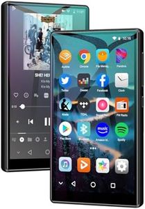 80GB MP3 Player with Bluetooth and WiFi, 5-inch Android HD Touch Screen Portable Audio MP4 Player with Built-in Speakers, Support for Spotify, Pandora, Amazon Music, Libby, Audible, Up to 512GB