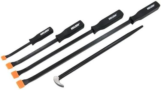 Neilsen CT0239 Pry Set with Black Handles Includes roll Head bar - Black (5-Piece)