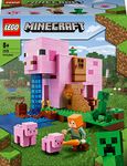 LEGO 21170 Minecraft The Pig House, with Alex, Creeper and 2 Pig Figures, Animal Building Toy, Birthday Gift Idea for Kids, Boys & Girls Aged 8 Plus Years Old