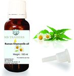 MB Traders Roman Chamomile Essential Oil 100% Undiluted Pure And Natural Therapeutic Grade, Aromatherapy, Aroma Diffuser, Essential Oil 100 ML