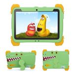 10 inch Andriod 13 Tablet for kids with Case, 4GB RAM 64GB ROM Kids Tablet, 6000mAh 1280 * 800 HD Eye Protection Touchscreen WiFi Educational Gifts Tablets for Children Green