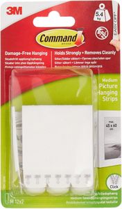 Command Medium Picture Hanging Strips – Damage-Free Wall Mounting