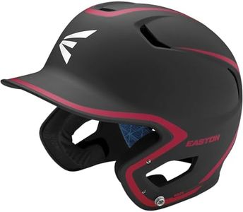 Easton | Z5 2.0 Batting Helmet | Baseball | Junior (6 1/2" - 7 1/8") | Matte Two-Tone Black/Red
