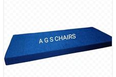 A G S Chairs Sofa Foam Cushion Pu Hard 32 Density with Zip Cover Attractive Dark Blue Colour (63 x 22 x 4 inches)