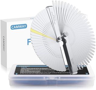 CAMWAY Feeler Gauges Set,32 Blades Straight Feeler Gauge + 32 Blades Tapered Feeler Gauge Metric/Inch,Engine Valve Clearance,Spark Plug Gaps Tool,Calibrate 3D Printers Leveling Feeler Gauges