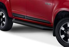 APS iBoard Black Running Boards Style Compatible with Chevy Colorado GMC Canyon 2015-2023 Crew Cab (Side Steps) 6in Wide Aluminum