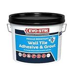 Evo-Stik Tile a Wall Adhesive & Grout for Ceramic & Mosaic Tiles 1 Litre EVO416512,White