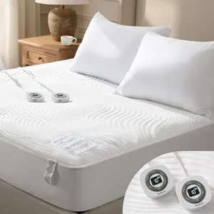Bedsure Heated Mattress Pad King - Luxury Soft Electric Bed Warmer with Memory & Preheat Functions, 12-Hour Auto Off & 10 Heat Settings with Dual Controllers, Fast Heating, Deep Pocket, 78"x80"