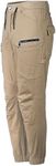 BIG BEE Utility Cotton Cargo Pants Cuffed Work Trousers Stretch Belt Loop Khaki