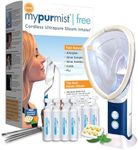 Mypurmist Free Plus Facial Steam Mask - Advanced Relief for Sinus, Allergy, Cold, Cough, and Skincare Needs - Facial Steamer Personal Vaporizer Inhaler Humidifier