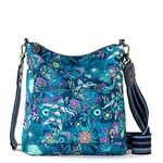 Sakroots Women's Lucia Gen Crossbody Repreve Eco-Twill, Royal Blue Seascape, One Size