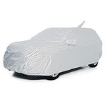 MOTEXTO Parker Custom Fit Water Repellent Car Body Cover for EON -Silver (with Side Mirror & Antenna Pockets)