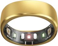 RingConn Smart Ring, No App Subscription, Size First with Sizing Kit, 7-Day Battery Life Activity & Sleep Tracker/Stress/Heart Rate Monitor, Waterproof Compatible with iOS & Android(Gold, Size 10)