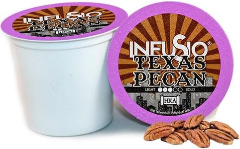 InfuSio Texas Pecan Coffee pods, Single Serve Coffee Pods for Keurig K Cups Brewers - Premium Roasted Coffee 96 count