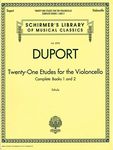 TWENTY-ONE ETUDES FOR THE VIOLONCELLO BOOKS 1 & 2: Schirmer Library of Classics Volume 2095