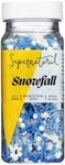 Snowfall Natural Winter Snowflake Sprinkles by Supernatural, Blue & White, No Artificial Dyes, Soy Free, Gluten Free, Vegan, 3oz