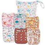 ALVABABY 6pcs Cloth Diaper Covers &