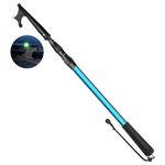 SAN LIKE Telescoping Boat Hooks Adjustable Boat Push Pole - Dock Pole Floating,Durable,Rust-Resistant with Luminous Bead Push Pole for Docking Extends from 2.63Ft to 6.75Ft & Blue