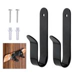 2pcs Horizontal Snowboard Wall Racks, Wall Mount Clips Space Saving Design Storage Hanger Display Rack SKi Board Storage for Home and Garage