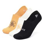 Levi's LS402 Men's Cotton Stretch No Show Non Terry Silicon Anti Slip Socks (Pack of 3)